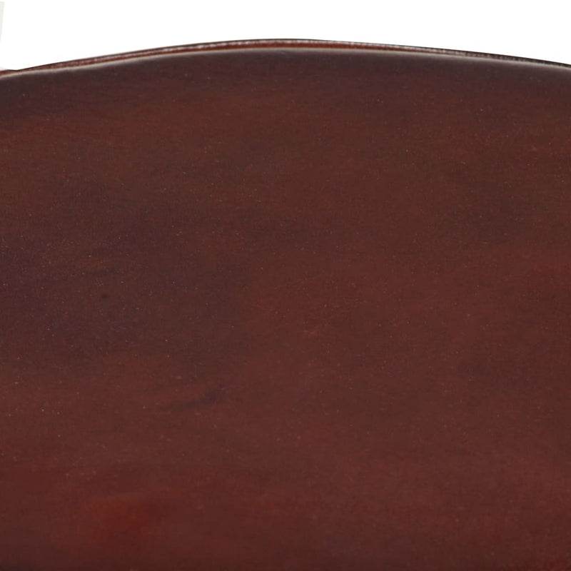 Dealsmate  Bar Stools 2 pcs 52 cm Real Leather