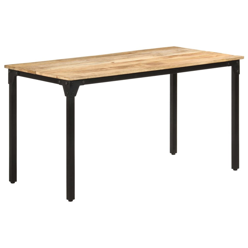 Dealsmate  Dining Table 140x70x76 cm Rough Mango Wood