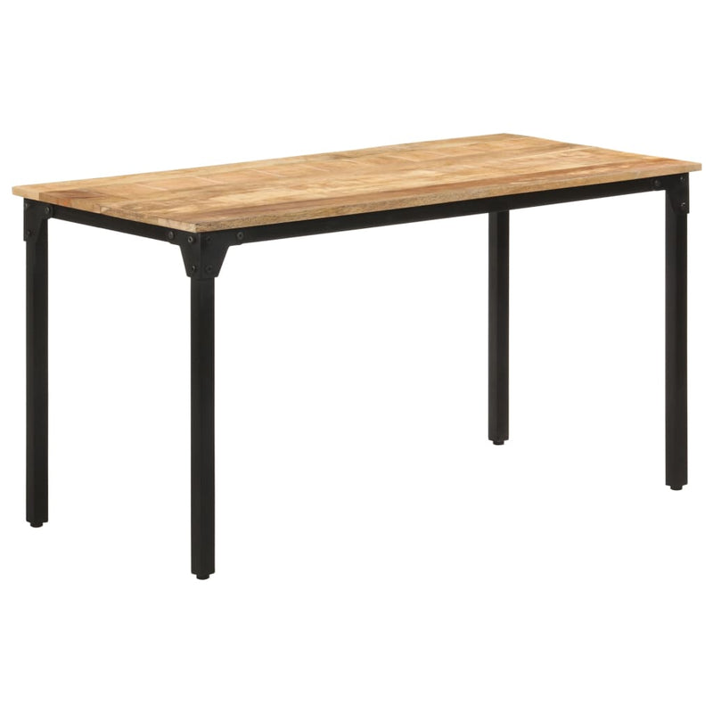 Dealsmate  Dining Table 140x70x76 cm Rough Mango Wood