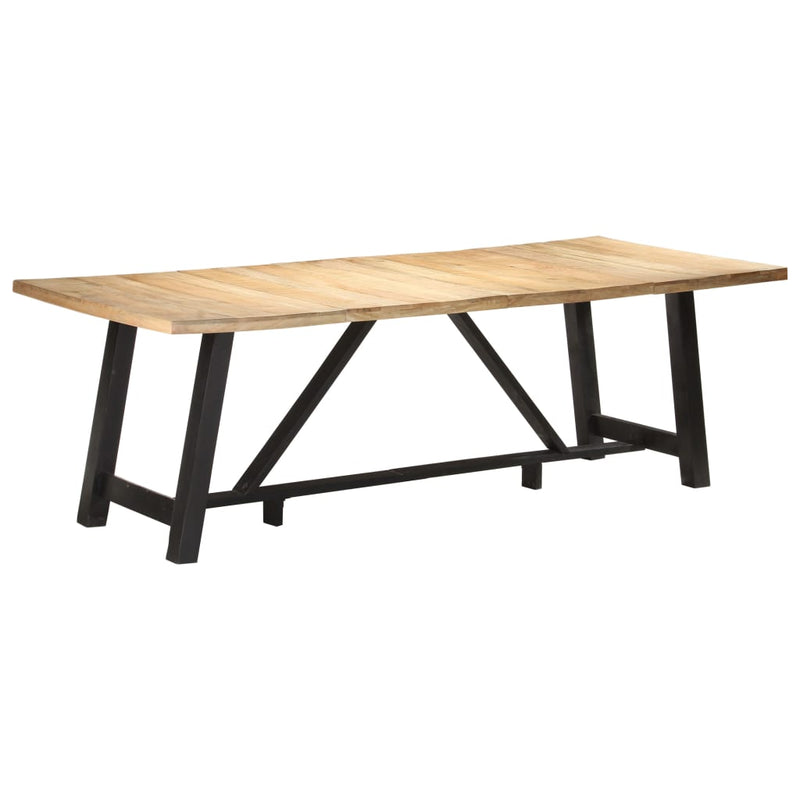 Dealsmate  Dining Table 240x100x76 cm Rough Mango Wood