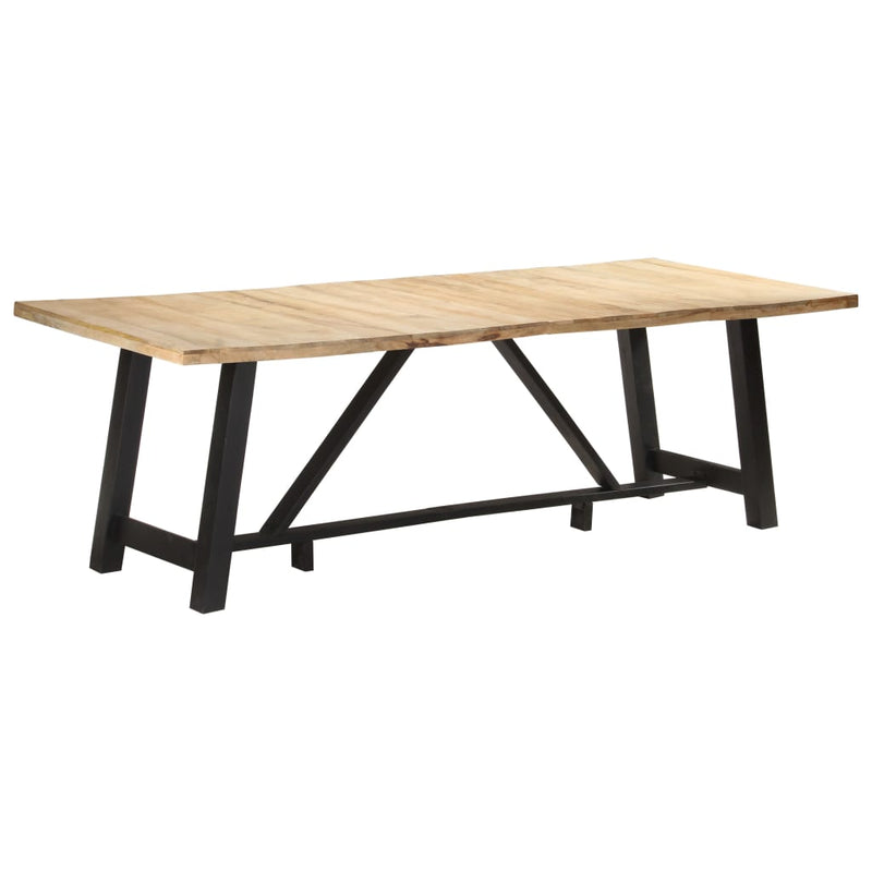 Dealsmate  Dining Table 240x100x76 cm Rough Mango Wood