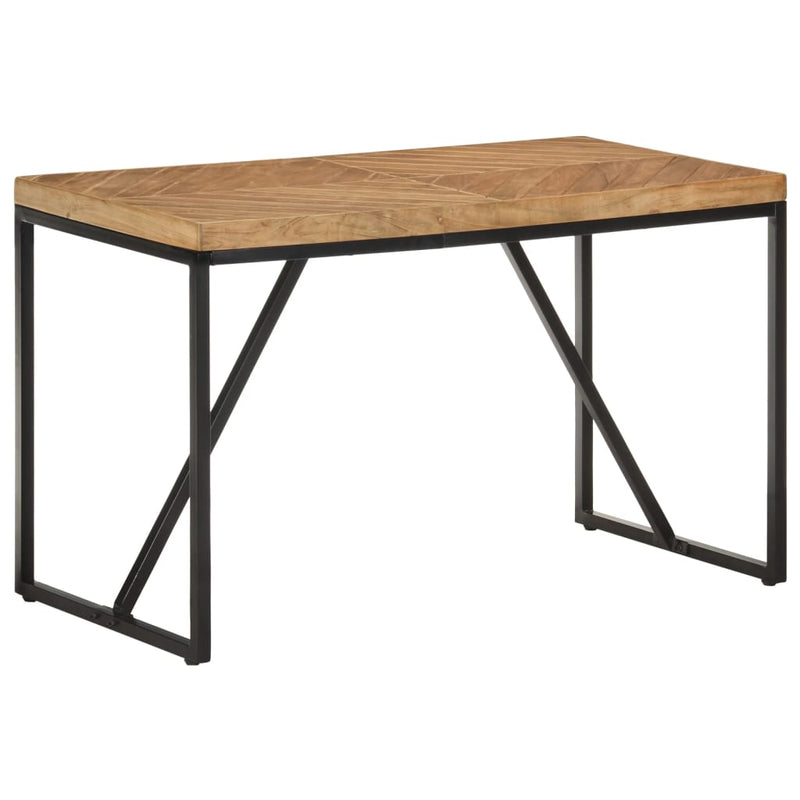 Dealsmate  Dining Table 120x60x76 cm Solid Acacia and Mango Wood