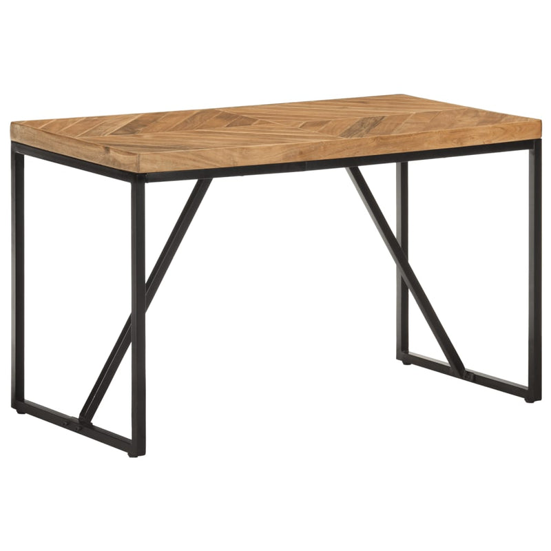 Dealsmate  Dining Table 120x60x76 cm Solid Acacia and Mango Wood
