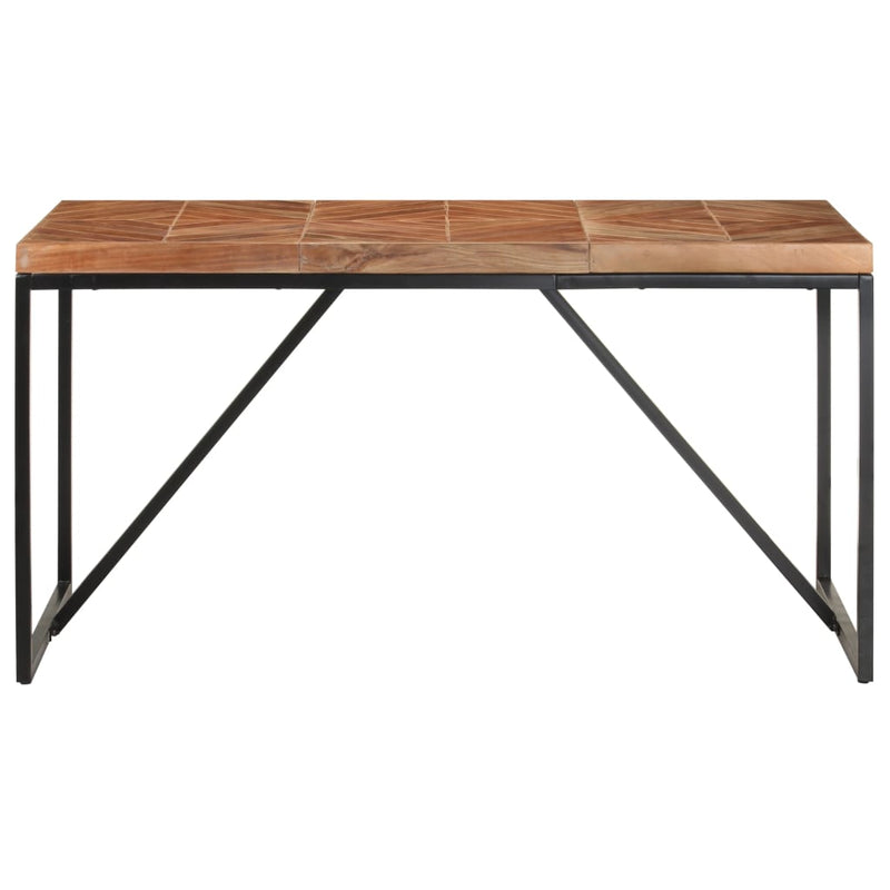Dealsmate  Dining Table 140x70x76 cm Solid Acacia and Mango Wood