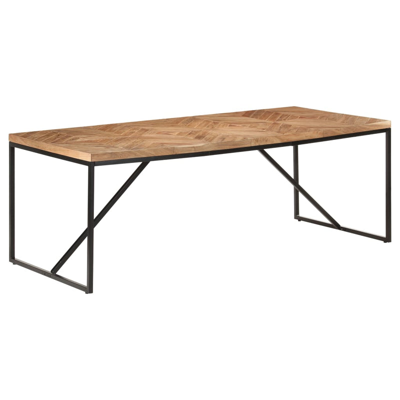 Dealsmate  Dining Table 200x90x76 cm Solid Acacia and Mango Wood