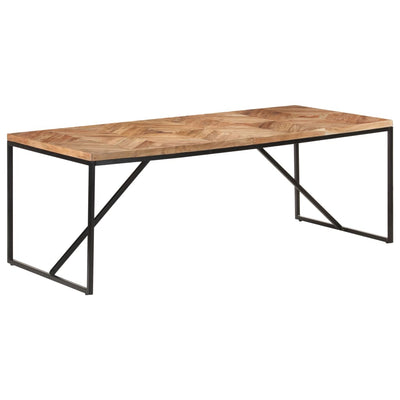 Dealsmate  Dining Table 200x90x76 cm Solid Acacia and Mango Wood