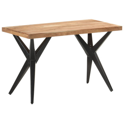 Dealsmate  Dining Table 120x60x76 cm Solid Acacia Wood