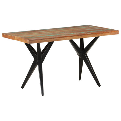 Dealsmate  Dining Table 140x70x76 cm Solid Reclaimed Wood