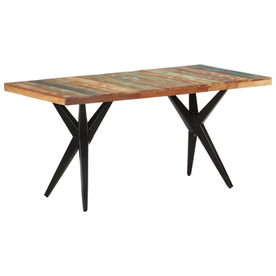 Dealsmate  Dining Table 160x80x76 cm Solid Reclaimed Wood