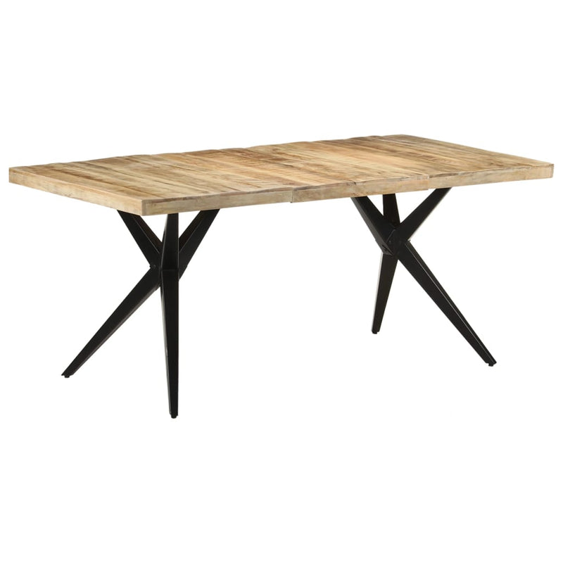 Dealsmate  Dining Table 180x90x76 cm Rough Mango Wood