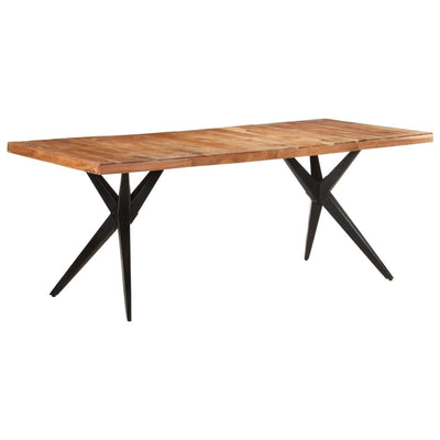 Dealsmate  Dining Table 200x90x76 cm Solid Acacia Wood