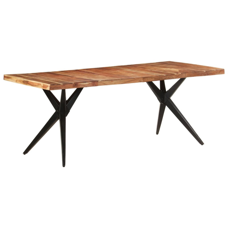 Dealsmate  Dining Table 200x90x76 cm Solid Acacia Wood