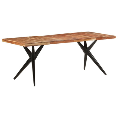 Dealsmate  Dining Table 200x90x76 cm Solid Acacia Wood