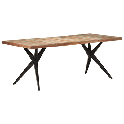 Dealsmate  Dining Table 200x90x76 cm Solid Reclaimed Wood