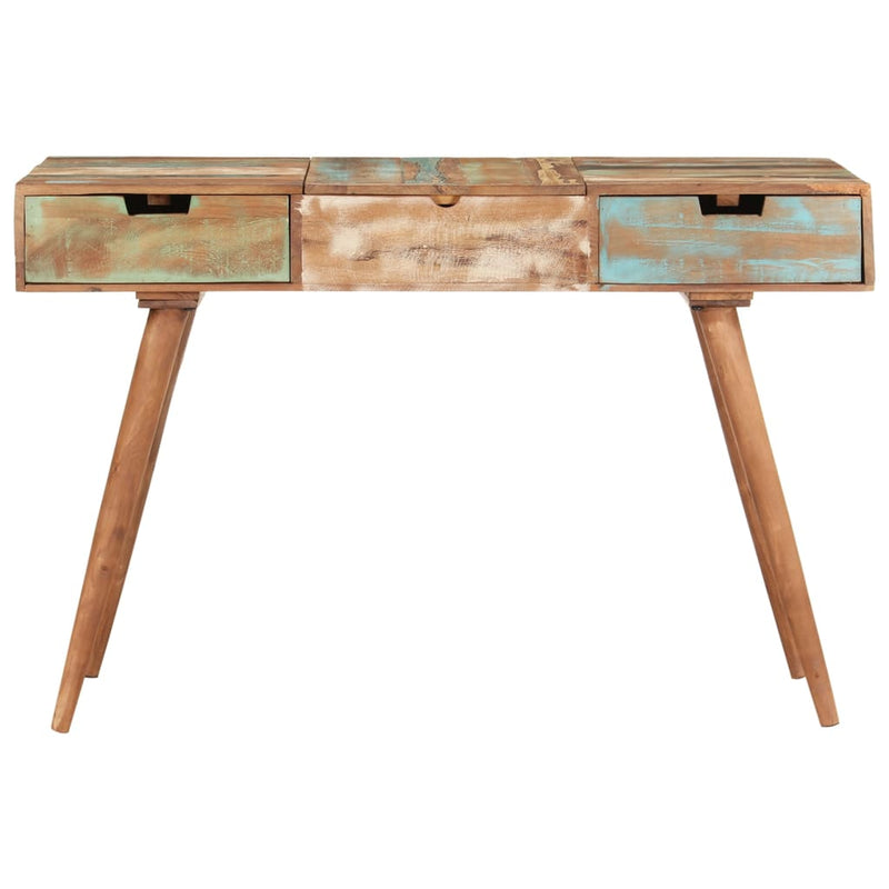 Dealsmate  Dressing Table with Mirror 112x45x76 cm Solid Reclaimed Wood