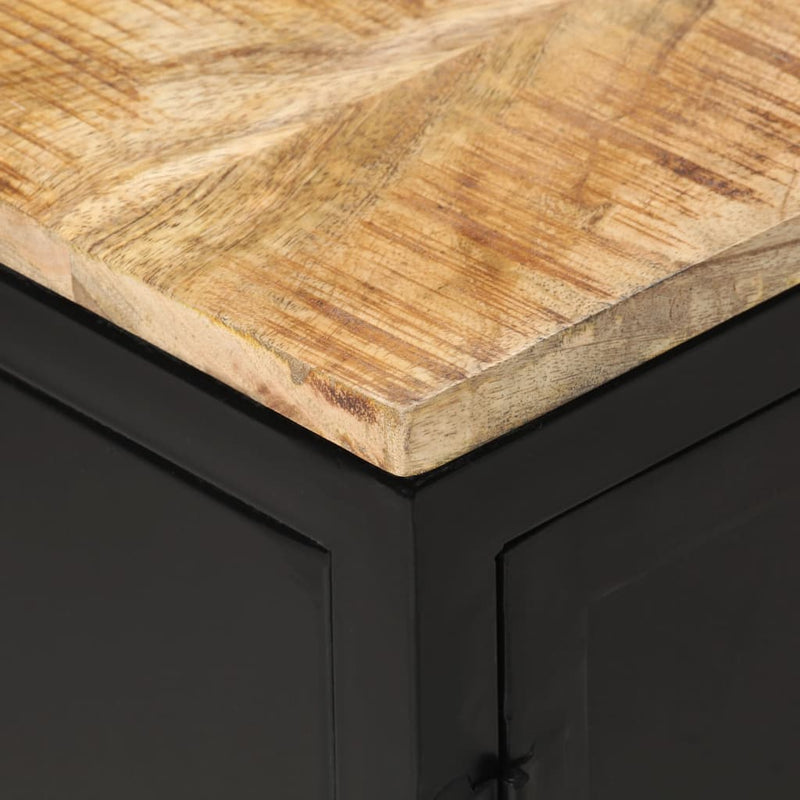 Dealsmate  TV Cabinet 120x30x40 cm Solid Rough Mango Wood