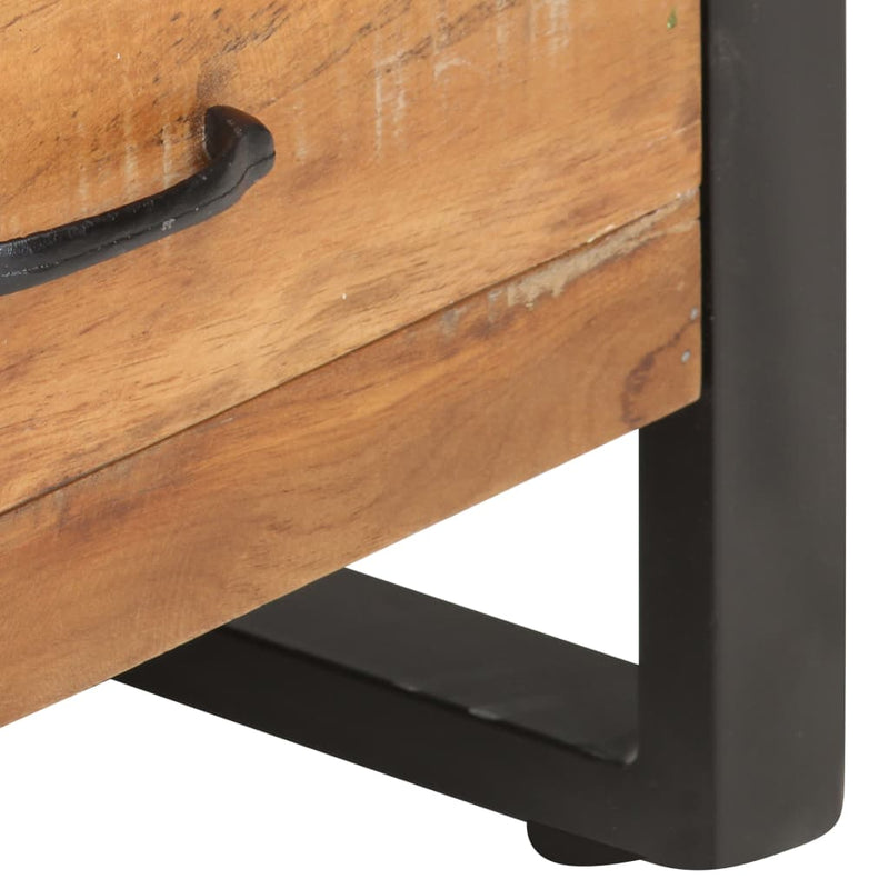 Dealsmate  Highboard 118x30x200 cm Solid Reclaimed Wood