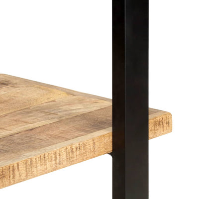 Dealsmate  4-Tier Bookcase 80x40x180 cm Rough Mango Wood