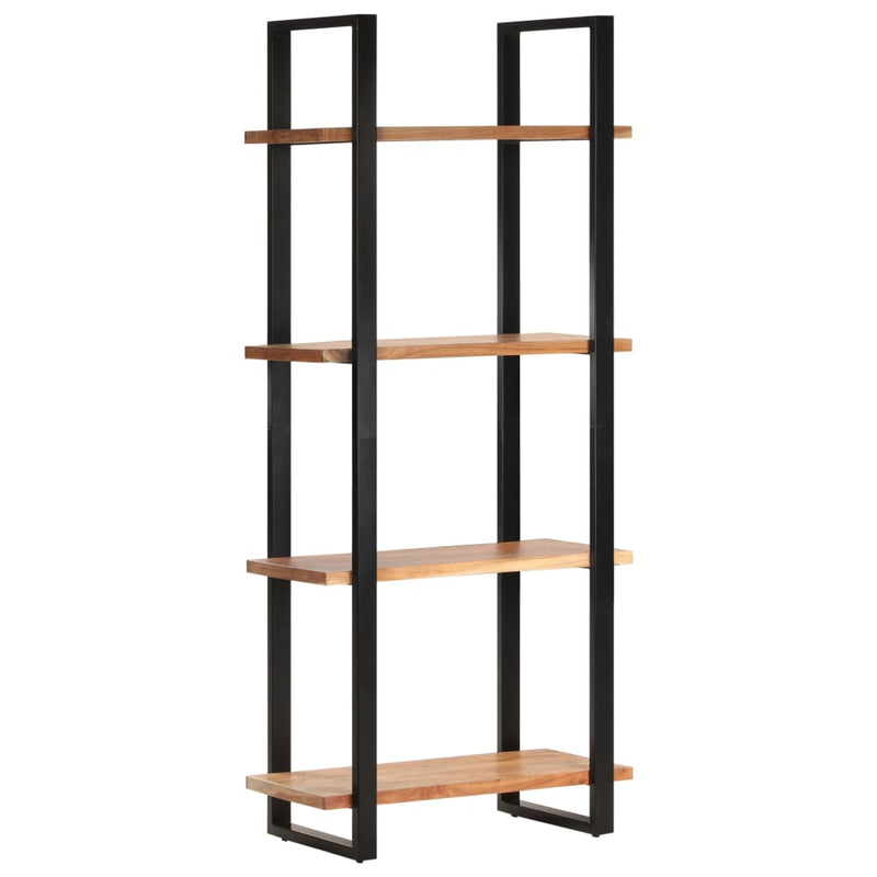 Dealsmate  4-Tier Bookcase 80x40x180 cm Solid Acacia Wood