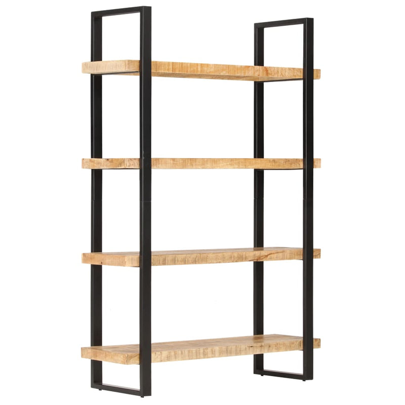 Dealsmate  4-Tier Bookcase 120x40x180 cm Rough Mango Wood
