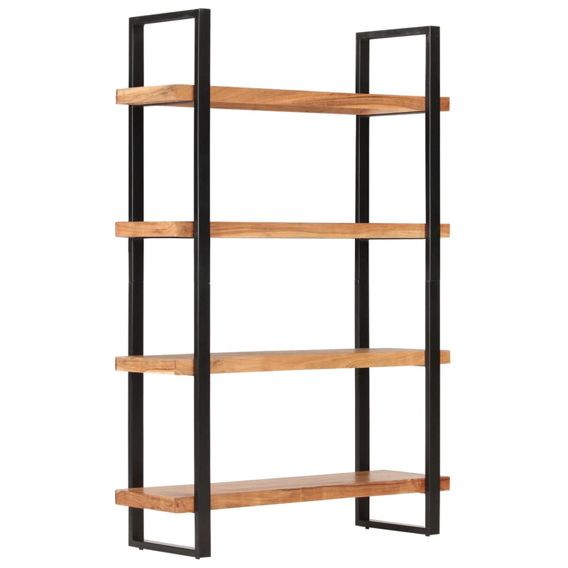 Dealsmate  4-Tier Bookcase 120x40x180 cm Solid Acacia Wood