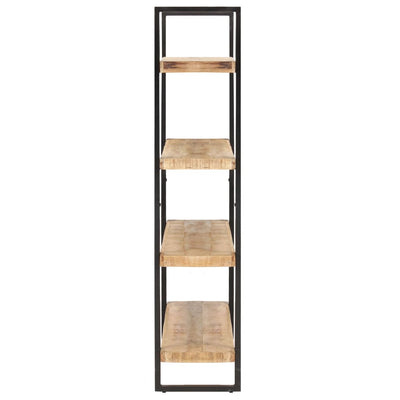 Dealsmate  4-Tier Bookcase 160x40x180 cm Rough Mango Wood