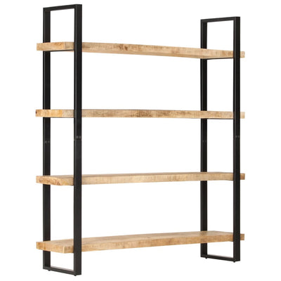Dealsmate  4-Tier Bookcase 160x40x180 cm Rough Mango Wood