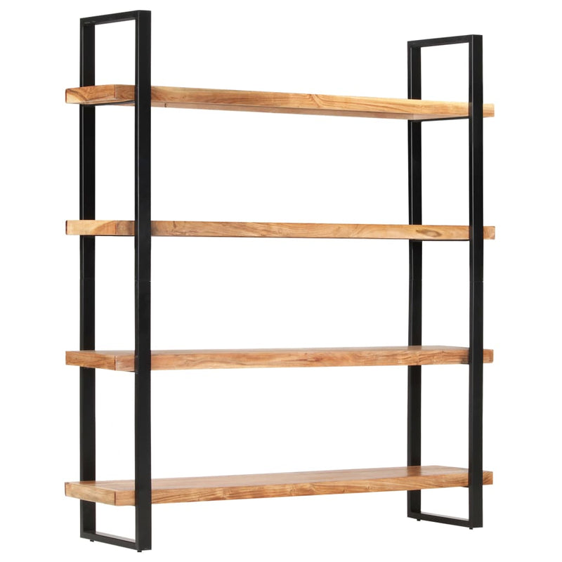 Dealsmate  4-Tier Bookcase 160x40x180 cm Solid Acacia Wood