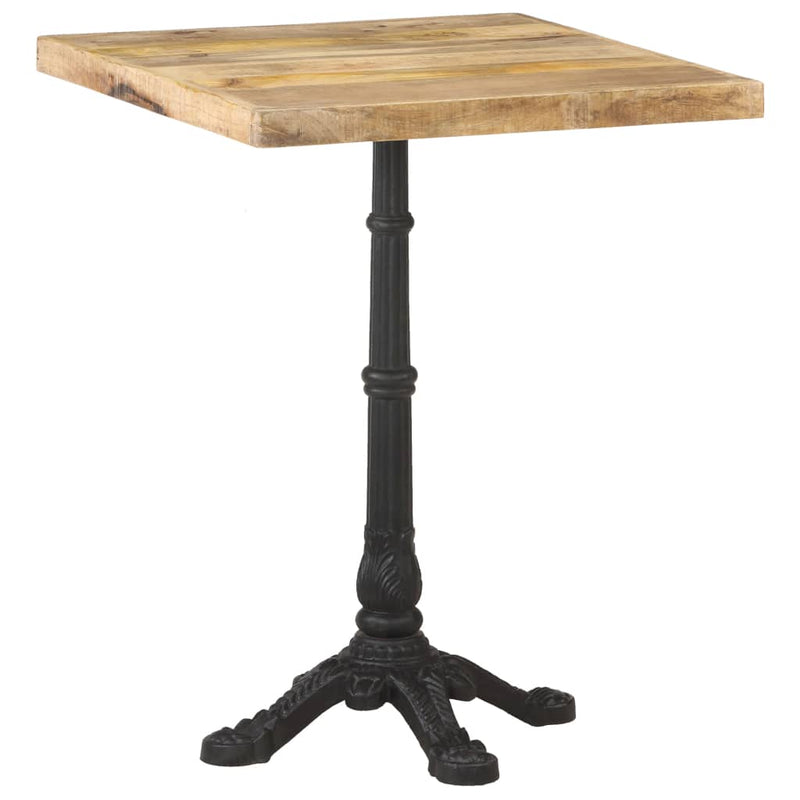 Dealsmate  Bistro Table 60x60x77 cm Rough Mango Wood