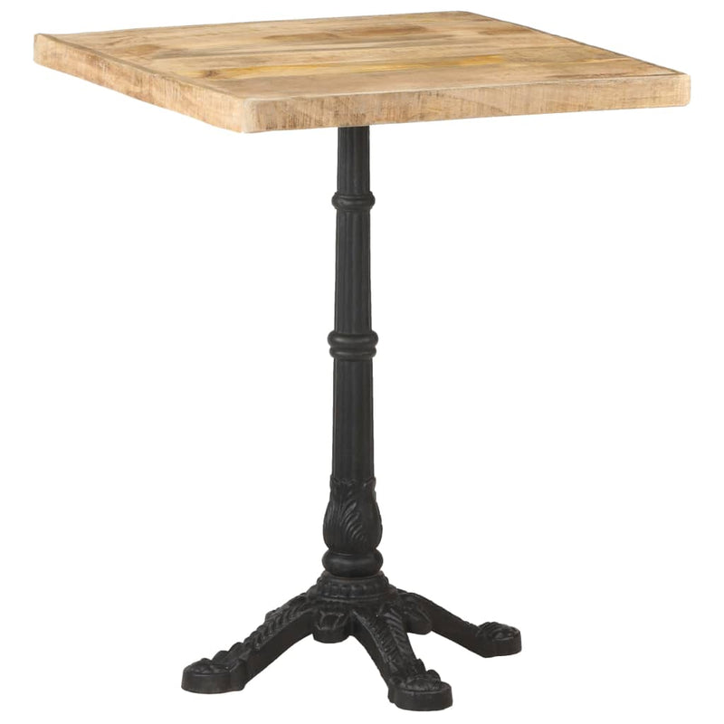 Dealsmate  Bistro Table 60x60x77 cm Rough Mango Wood