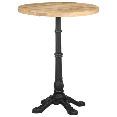 Dealsmate  Bistro Table Ø60x76 cm Rough Mango Wood