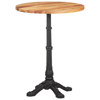 Dealsmate  Bistro Table Ø60x76 cm Solid Acacia Wood