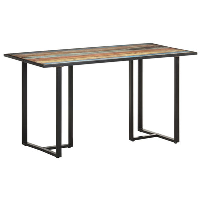 Dealsmate  Dining Table 140 cm Solid Reclaimed Wood