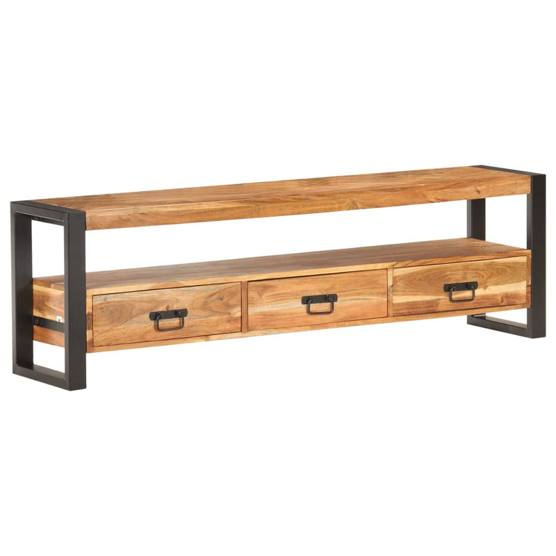 Dealsmate  TV Cabinet 150x30x45 cm Solid Acacia Wood