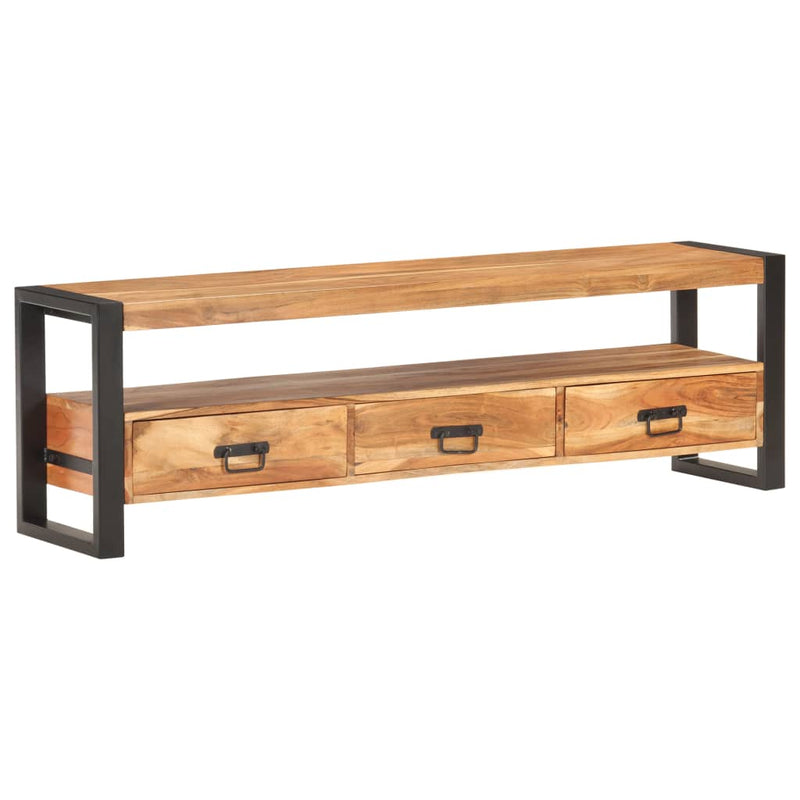 Dealsmate  TV Cabinet 150x30x45 cm Solid Acacia Wood