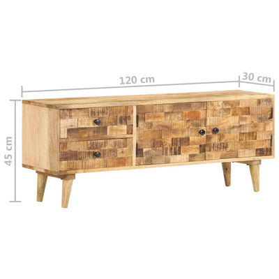 Dealsmate  TV Cabinet 120x30x45 cm Solid Mango Wood