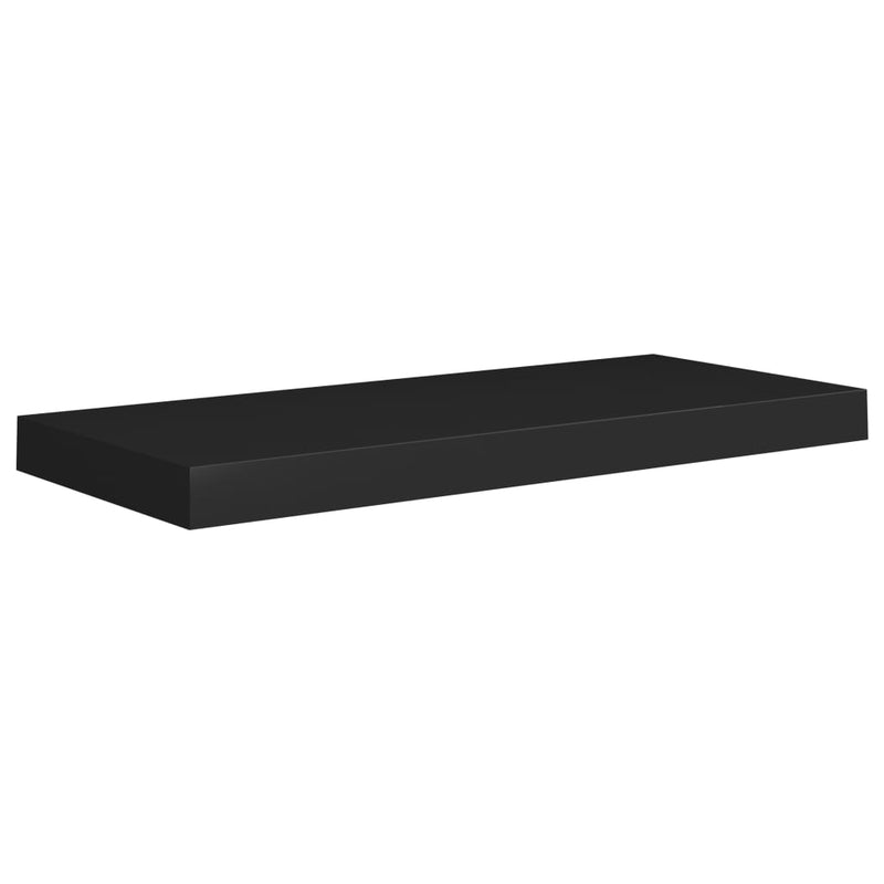 Dealsmate  Floating Wall Shelf Black 60x23.5x3.8 cm MDF