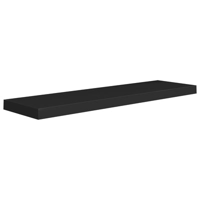 Dealsmate  Floating Wall Shelf Black 90x23.5x3.8 cm MDF