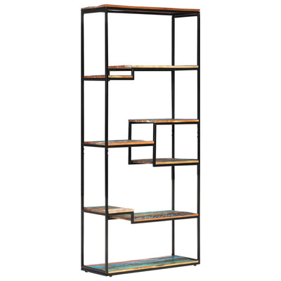 Dealsmate  Bookcase 80x30x180 cm Solid Reclaimed Wood