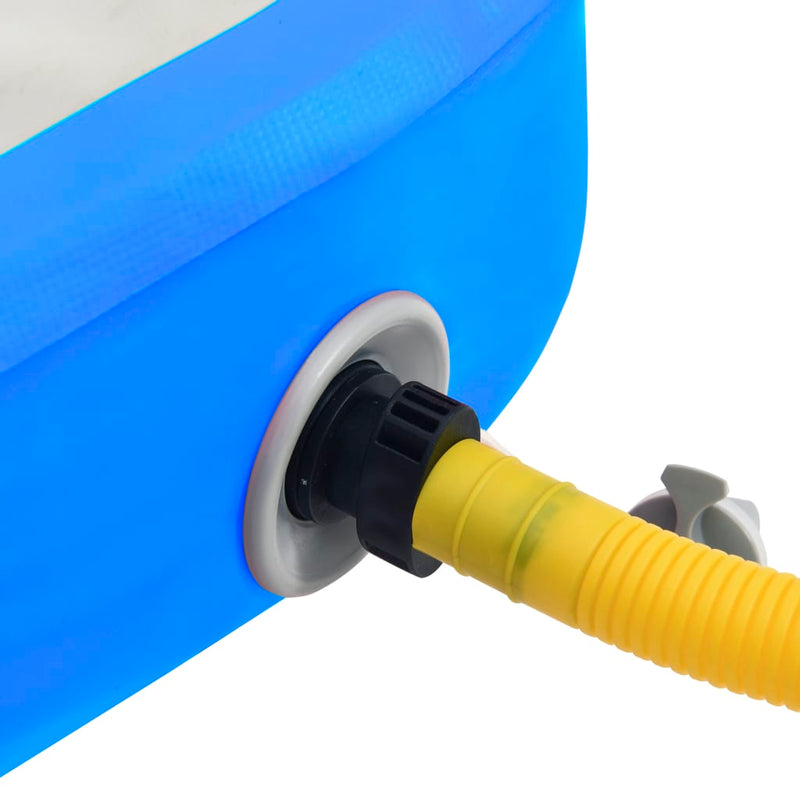 Dealsmate  Inflatable Gymnastics Mat with Pump 300x100x15 cm PVC Blue