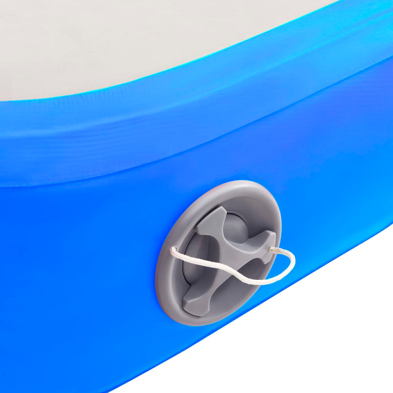 Dealsmate  Inflatable Gymnastics Mat with Pump 400x100x15 cm PVC Blue