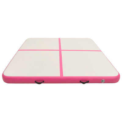 Dealsmate  Inflatable Gymnastics Mat with Pump 200x200x20 cm PVC Pink