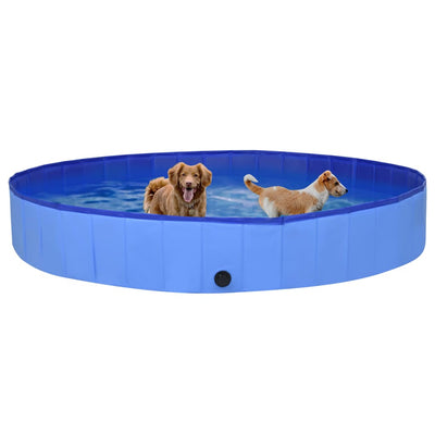 Dealsmate  Foldable Dog Swimming Pool Blue 300x40 cm PVC