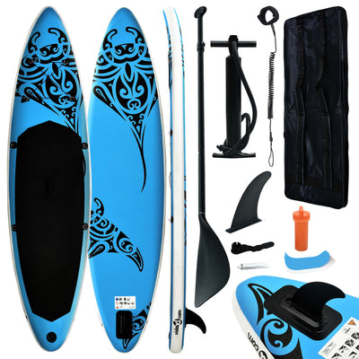 Dealsmate  Inflatable Stand Up Paddleboard Set 366x76x15 cm Blue