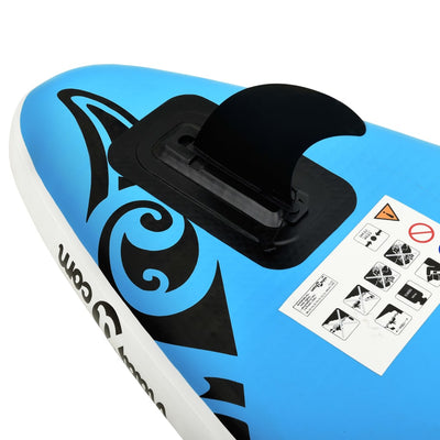 Dealsmate  Inflatable Stand Up Paddleboard Set 366x76x15 cm Blue