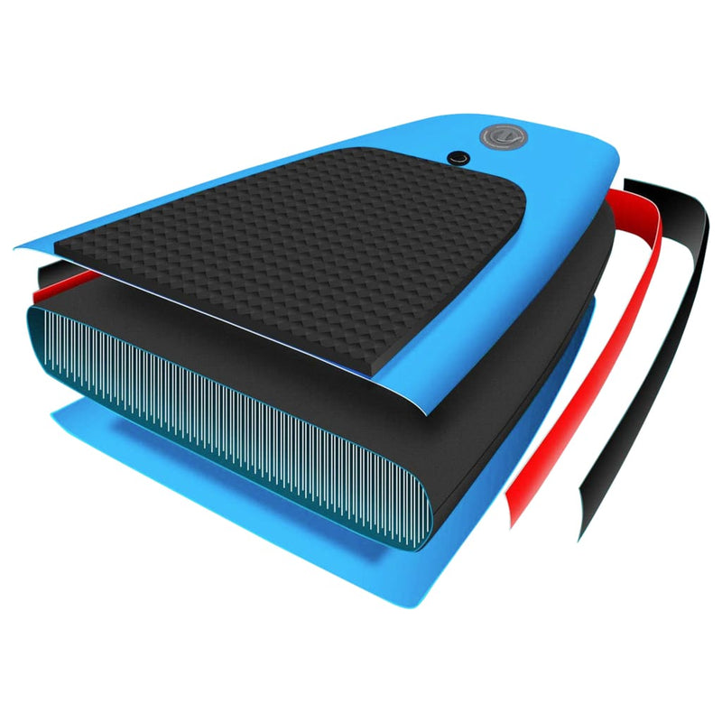 Dealsmate  Inflatable Stand Up Paddleboard Set 366x76x15 cm Blue