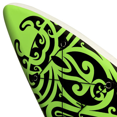 Dealsmate  Inflatable Stand Up Paddleboard Set 305x76x15 cm Green