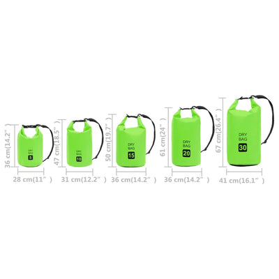 Dealsmate  Dry Bag Green 5 L PVC
