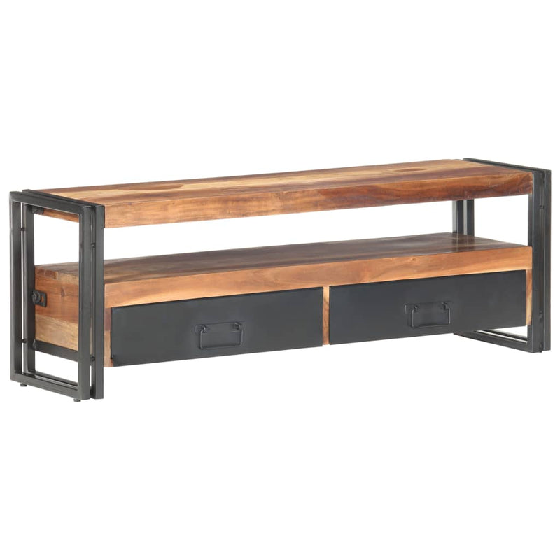 Dealsmate  TV Cabinet 120x30x40 cm Solid Wood with Sheesham Finish