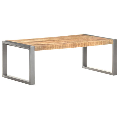 Dealsmate  Coffee Table 110x60x40 cm Rough Mango Wood